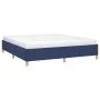 Blue fabric bed frame 160x200 cm by vidaXL, Beds and slatted bases - Ref: Foro24-347179, Price: 129,26 €, Discount: %