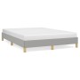 Estructura de cama de tela gris claro 140x190 cm de vidaXL, Camas y somieres - Ref: Foro24-346810, Precio: 115,80 €, Descuent...