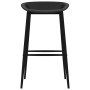 Taburetes de cocina 4 unidades negro