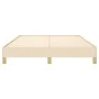 Cream fabric bed frame 140x190 cm by vidaXL, Beds and slatted bases - Ref: Foro24-346815, Price: 100,85 €, Discount: %
