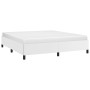Estructura de cama de cuero sintético blanco 160x200 cm de vidaXL, Camas y somieres - Ref: Foro24-347258, Precio: 131,37 €, D...