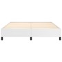 Estructura de cama de cuero sintético blanco 160x200 cm de vidaXL, Camas y somieres - Ref: Foro24-347258, Precio: 131,37 €, D...
