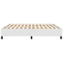 Estructura de cama de cuero sintético blanco 160x200 cm de vidaXL, Camas y somieres - Ref: Foro24-347258, Precio: 131,37 €, D...