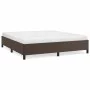 Brown synthetic leather bed frame 180x200 cm by vidaXL, Beds and slatted bases - Ref: Foro24-347266, Price: 158,12 €, Discoun...