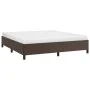 Brown synthetic leather bed frame 180x200 cm by vidaXL, Beds and slatted bases - Ref: Foro24-347266, Price: 158,12 €, Discoun...