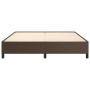 Brown synthetic leather bed frame 180x200 cm by vidaXL, Beds and slatted bases - Ref: Foro24-347266, Price: 160,92 €, Discoun...