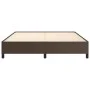 Brown synthetic leather bed frame 180x200 cm by vidaXL, Beds and slatted bases - Ref: Foro24-347266, Price: 158,12 €, Discoun...