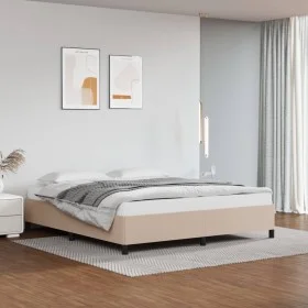 Cappuccino synthetic leather bed frame 180x200 cm by vidaXL, Beds and slatted bases - Ref: Foro24-347268, Price: 162,99 €, Di...