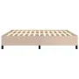 Estructura de cama de cuero sintético capuchino 180x200 cm de vidaXL, Camas y somieres - Ref: Foro24-347268, Precio: 162,96 €...