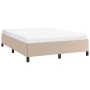 Cappuccino synthetic leather bed frame 140x190 cm by vidaXL, Beds and slatted bases - Ref: Foro24-347250, Price: 131,99 €, Di...