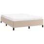 Cappuccino synthetic leather bed frame 140x190 cm by vidaXL, Beds and slatted bases - Ref: Foro24-347250, Price: 126,32 €, Di...