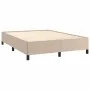 Cappuccino synthetic leather bed frame 140x190 cm by vidaXL, Beds and slatted bases - Ref: Foro24-347250, Price: 126,32 €, Di...
