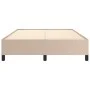 Cappuccino synthetic leather bed frame 140x190 cm by vidaXL, Beds and slatted bases - Ref: Foro24-347250, Price: 126,32 €, Di...