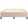 Estructura de cama de cuero sintético capuchino 140x200 cm de vidaXL, Camas y somieres - Ref: Foro24-347256, Precio: 113,34 €...