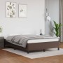 Estructura de cama de cuero sintético marrón 140x190 cm de vidaXL, Camas y somieres - Ref: Foro24-347248, Precio: 135,46 €, D...
