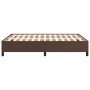 Estructura de cama de cuero sintético marrón 140x190 cm de vidaXL, Camas y somieres - Ref: Foro24-347248, Precio: 135,46 €, D...