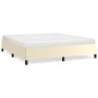 Cream synthetic leather bed frame 180x200 cm by vidaXL, Beds and slatted bases - Ref: Foro24-347265, Price: 133,55 €, Discoun...