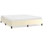 Estructura de cama de cuero sintético crema 180x200 cm de vidaXL, Camas y somieres - Ref: Foro24-347265, Precio: 131,47 €, De...