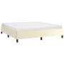 Cream synthetic leather bed frame 180x200 cm by vidaXL, Beds and slatted bases - Ref: Foro24-347265, Price: 133,55 €, Discoun...