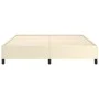 Estructura de cama de cuero sintético crema 180x200 cm de vidaXL, Camas y somieres - Ref: Foro24-347265, Precio: 131,47 €, De...