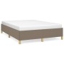 Taupe gray fabric bed frame 140x190 cm by vidaXL, Beds and slatted bases - Ref: Foro24-347161, Price: 135,58 €, Discount: %