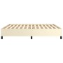 Cream synthetic leather bed frame 180x200 cm by vidaXL, Beds and slatted bases - Ref: Foro24-347265, Price: 133,55 €, Discoun...