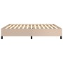 Estructura de cama de cuero sintético capuchino 160x200 cm de vidaXL, Camas y somieres - Ref: Foro24-347262, Precio: 134,19 €...