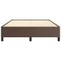 Brown synthetic leather bed frame 140x200 cm by vidaXL, Beds and slatted bases - Ref: Foro24-347254, Price: 119,91 €, Discoun...