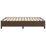 Brown synthetic leather bed frame 140x200 cm by vidaXL, Beds and slatted bases - Ref: Foro24-347254, Price: 121,65 €, Discoun...
