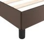 Brown synthetic leather bed frame 140x200 cm by vidaXL, Beds and slatted bases - Ref: Foro24-347254, Price: 119,91 €, Discoun...