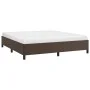 Braunes Kunstlederbettgestell 160x200 cm von vidaXL, Betten und Lattenroste - Ref: Foro24-347260, Preis: 150,37 €, Rabatt: %