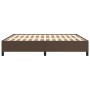 Brown synthetic leather bed frame 160x200 cm by vidaXL, Beds and slatted bases - Ref: Foro24-347260, Price: 153,03 €, Discoun...