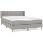 Boxspringbett mit hellgrauer Stoffmatratze 140x190 cm von vidaXL, Betten und Lattenroste - Ref: Foro24-3126797, Preis: 491,78...