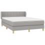 Boxspringbett mit hellgrauer Stoffmatratze 140x190 cm von vidaXL, Betten und Lattenroste - Ref: Foro24-3126797, Preis: 491,78...