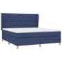 Boxspringbett mit blauer Stoffmatratze 160x200 cm von vidaXL, Betten und Lattenroste - Ref: Foro24-3128779, Preis: 606,44 €, ...