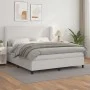 Cama box spring con colchón cuero sintético blanco 160x200 cm de vidaXL, Camas y somieres - Ref: Foro24-3128920, Precio: 602,...
