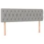 Box spring bed with light gray fabric mattress 140x190 cm by vidaXL, Beds and slatted bases - Ref: Foro24-3130505, Price: 463...