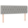 Cama box spring con colchón tela gris claro 140x190 cm de vidaXL, Camas y somieres - Ref: Foro24-3130505, Precio: 471,73 €, D...