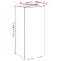 Pflanzgefäß aus Cortenstahl, 32 x 29 x 75 cm von vidaXL, Töpfe und Pflanzgefäße - Ref: Foro24-821553, Preis: 68,01 €, Rabatt: %