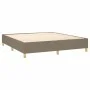 Box spring bed with taupe gray fabric mattress 160x200 cm by vidaXL, Beds and slatted bases - Ref: Foro24-3132005, Price: 593...