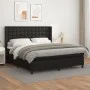 Cama box spring con colchón cuero sintético negro 160x200 cm de vidaXL, Camas y somieres - Ref: Foro24-3132507, Precio: 572,6...