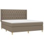 Boxspringbett mit taupegrauer Stoffmatratze 160x200 cm von vidaXL, Betten und Lattenroste - Ref: Foro24-3132245, Preis: 650,1...