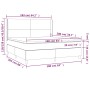 Box spring bed with black synthetic leather mattress 160x200 cm by vidaXL, Beds and slatted bases - Ref: Foro24-3132387, Pric...