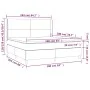 Box spring bed with black synthetic leather mattress 160x200 cm by vidaXL, Beds and slatted bases - Ref: Foro24-3132387, Pric...