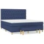Box spring bed with blue fabric mattress 160x200 cm by vidaXL, Beds and slatted bases - Ref: Foro24-3137411, Price: 602,28 €,...