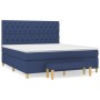 Boxspringbett mit blauer Stoffmatratze 160x200 cm von vidaXL, Betten und Lattenroste - Ref: Foro24-3137411, Preis: 627,40 €, ...