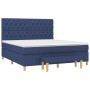 Boxspringbett mit blauer Stoffmatratze 160x200 cm von vidaXL, Betten und Lattenroste - Ref: Foro24-3137411, Preis: 627,40 €, ...