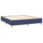 Box spring bed with blue fabric mattress 160x200 cm by vidaXL, Beds and slatted bases - Ref: Foro24-3142591, Price: 558,32 €,...