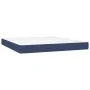 Box spring bed with blue fabric mattress 160x200 cm by vidaXL, Beds and slatted bases - Ref: Foro24-3142591, Price: 558,32 €,...