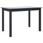 Esstisch aus massivem schwarzem Gummiholz, 114 x 71 x 75 cm von vidaXL, Küchen- und Esstische - Ref: Foro24-247364, Preis: 14...